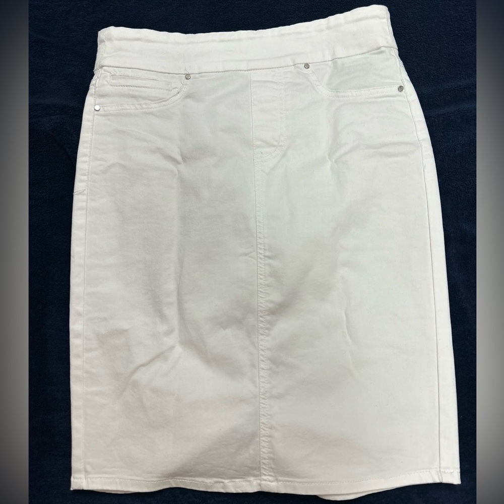 Simons White Denim Skirt
